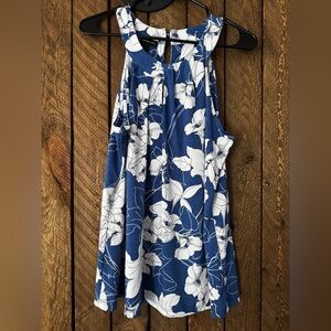 INC International Concepts Blue and White Dress